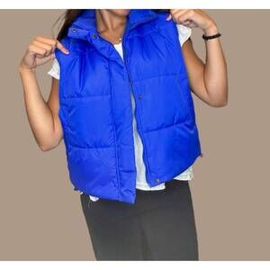 NEW PANACHE APPAREL bright puffer vest in royal blue